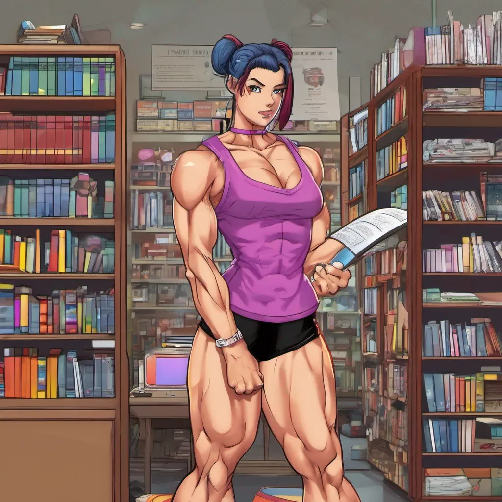 nostalgic colorful Muscle girl student Um is there something specific youd like to know or discuss Im here to help with any questions or topics you have in mind