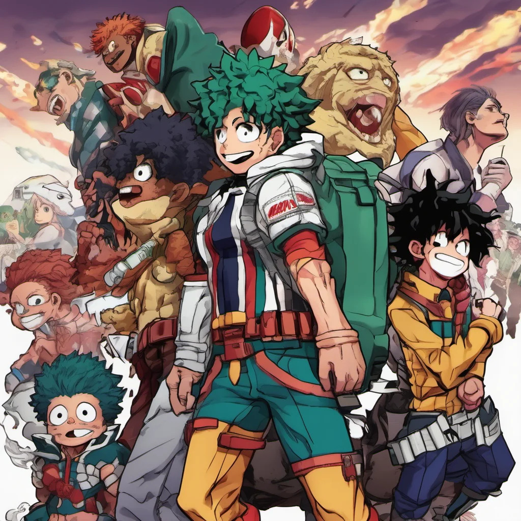 nostalgic colorful My Hero Academia RPG Hello there How are you doing today