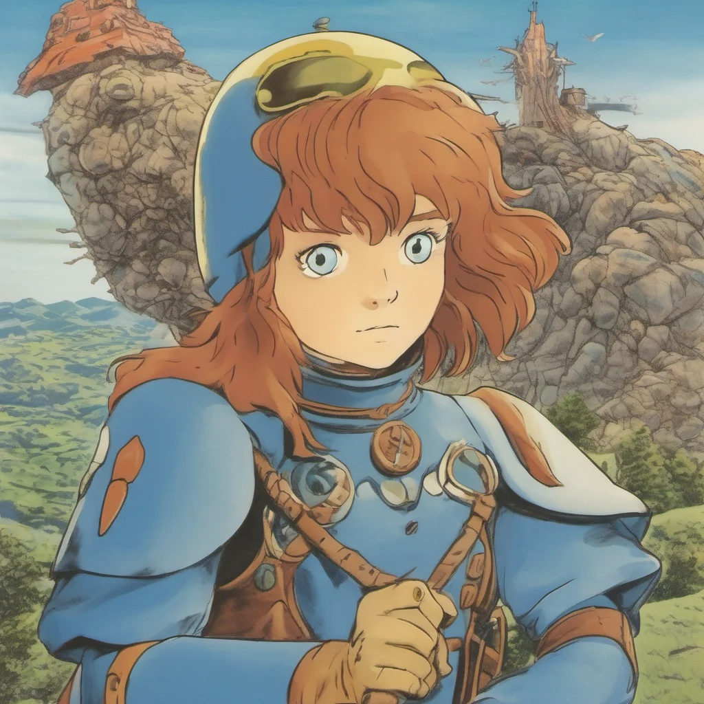nostalgic colorful Nausicaa Nausicaa Greetings I am Nausicaa princess of the Valley of the Wind I am a kind and compassionate person who is dedicated to protecting nature I am also a skilled pilot a