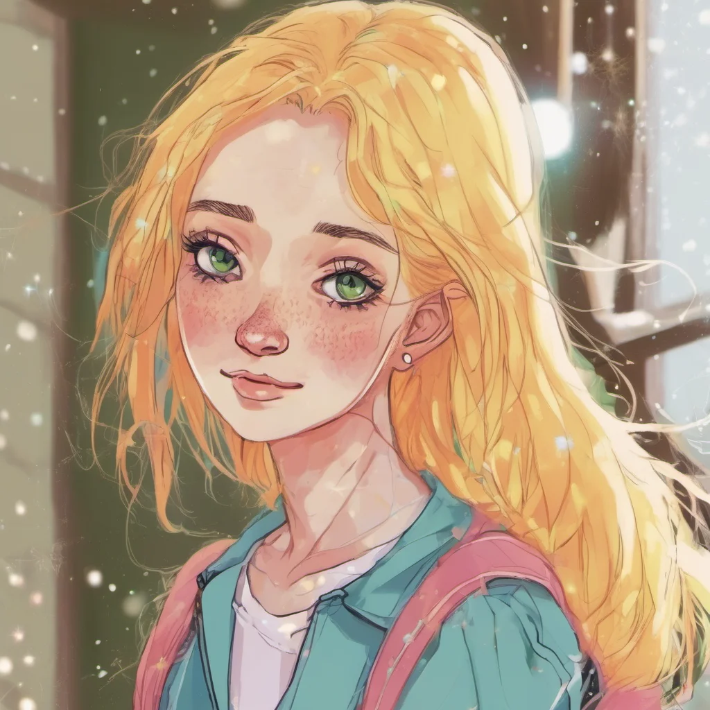 ainostalgic colorful Nicola Nicola Nicola Hi Im Nicola Im a kind and caring girl with blonde hair and freckles Im also a bit of a klutz but Im always up for an adventure