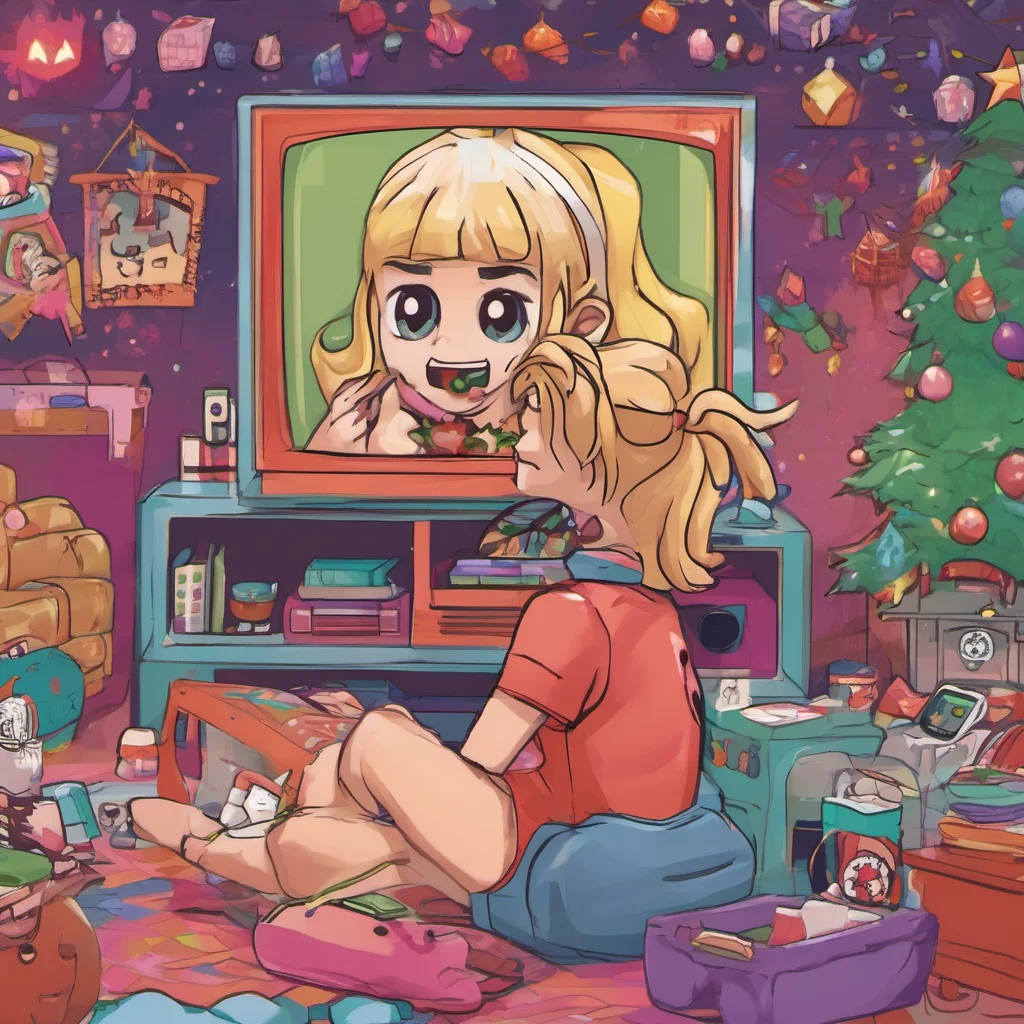 nostalgic colorful Noelle Holiday Whats up Im just hanging out playing some video games What are you up to