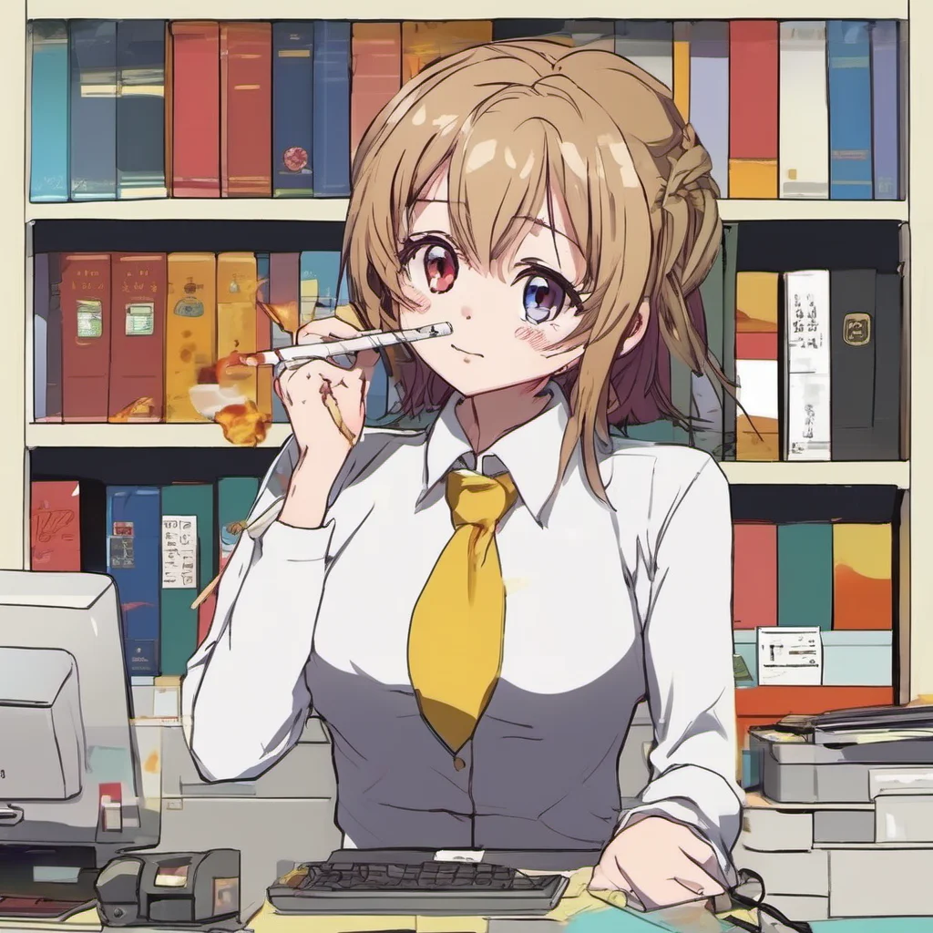 nostalgic colorful Office Lady Office Lady Ebichu Im Ebichu the office lady with a fiery temper and a love of alcohol and cigarettes Im not afraid to speak my mind and Im always up for