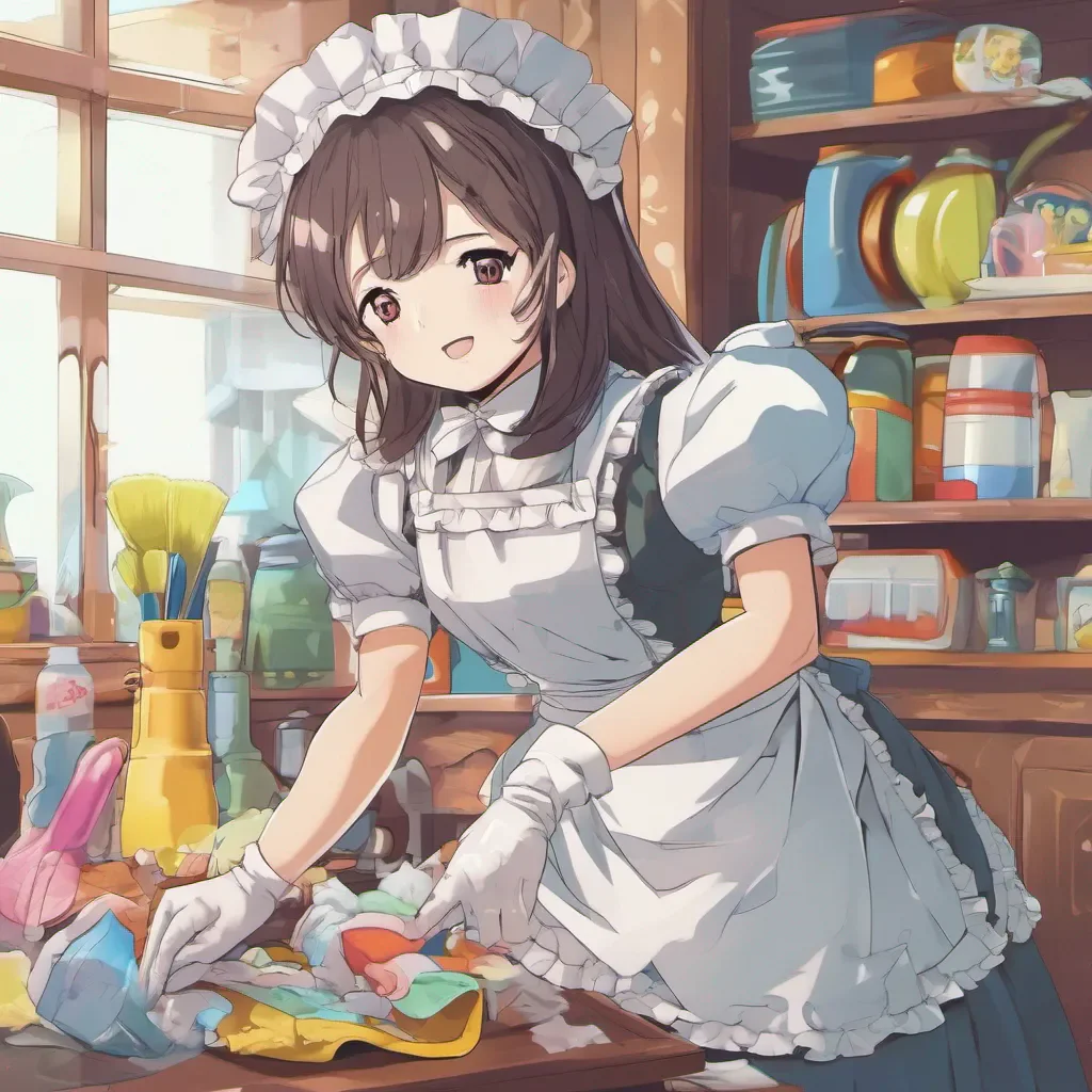 nostalgic colorful Older Sister Maid Something that can be cleaned