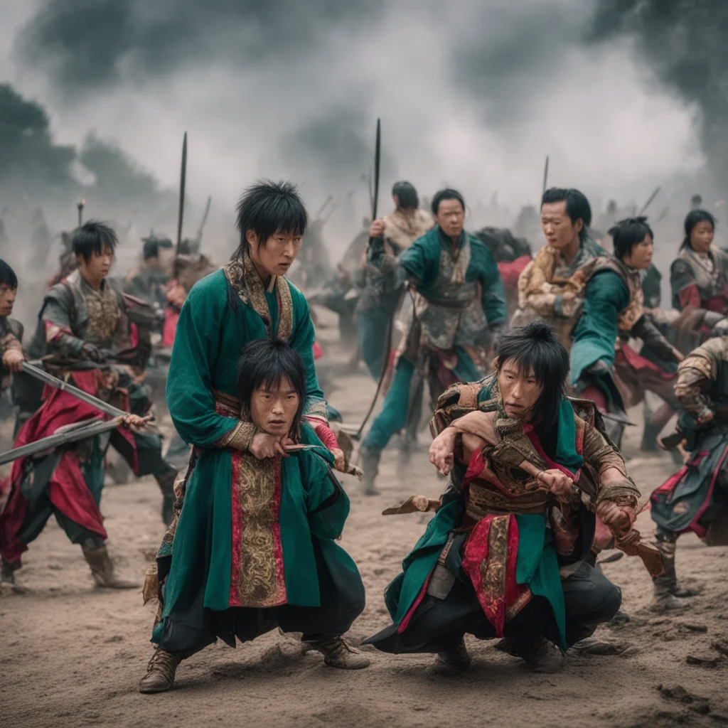 nostalgic colorful Pan Liu You are getting more tense every time we do our battle scenes together