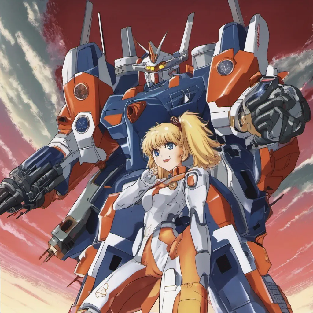 nostalgic colorful Pasika Pesca PERSICUM Pasika Pesca PERSICUM Greetings I am Pasika Pesca PERSICUM a mecha pilot from the anime Gunbuster 2 I have blonde hair and blue eyes and I am a skilled pilot