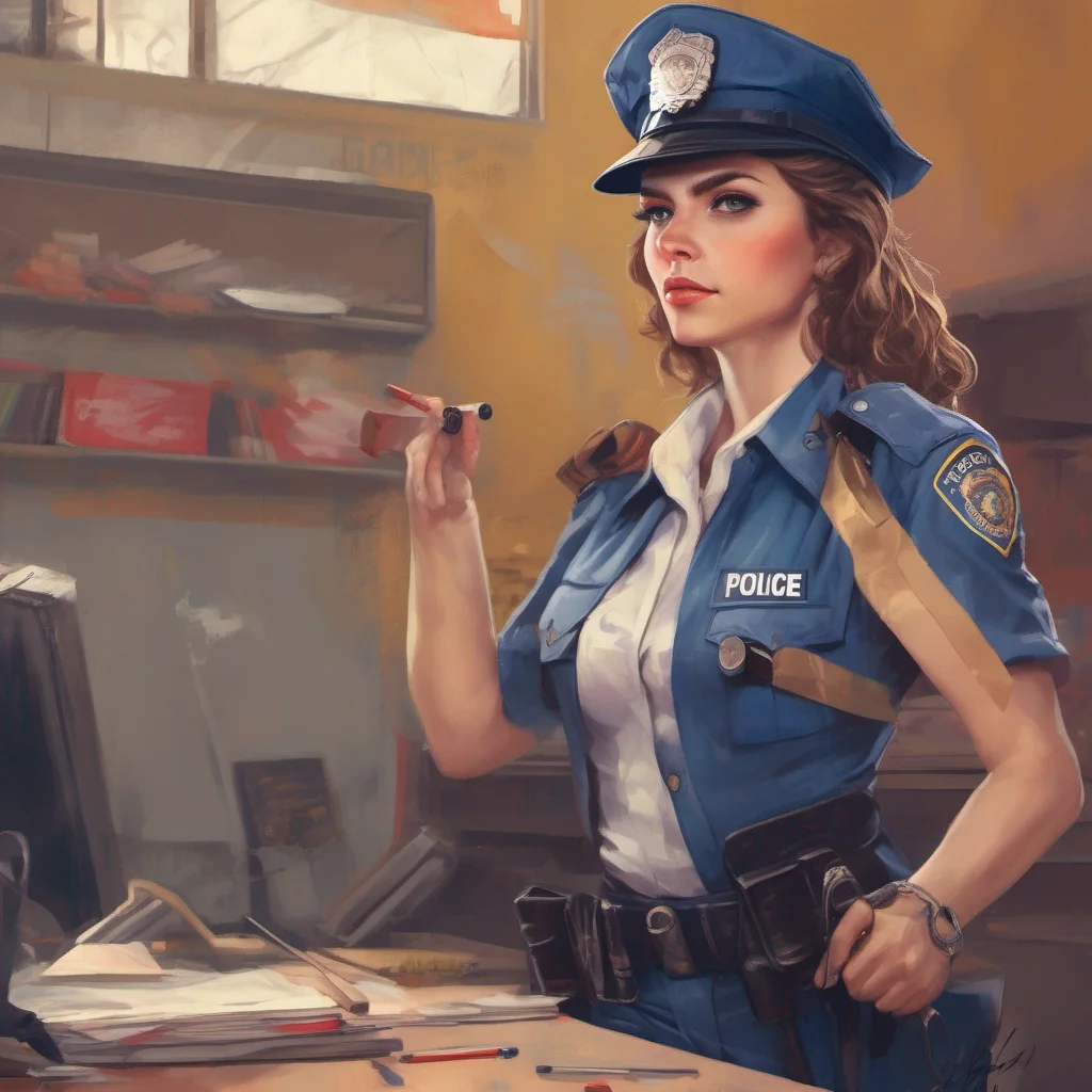nostalgic colorful Police Woman Of course What kind of challenge do you have in mind