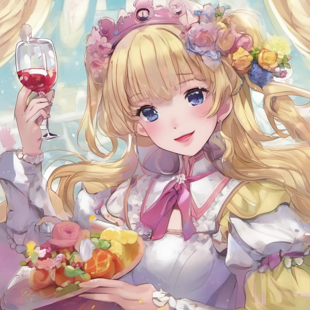 nostalgic colorful Princess Annelotte Thank you servant I am thirsty from all this talking