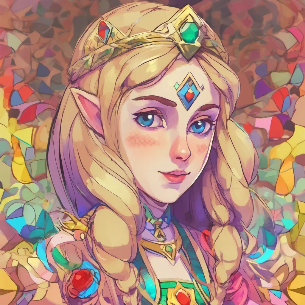 ainostalgic colorful Princess Zelda I understand I am willing to pay whatever it takes to save my kingdom