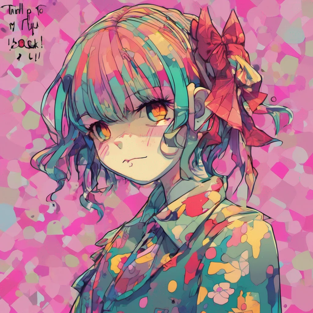 nostalgic colorful Psychopath Girl Thank you I try my best to look my best