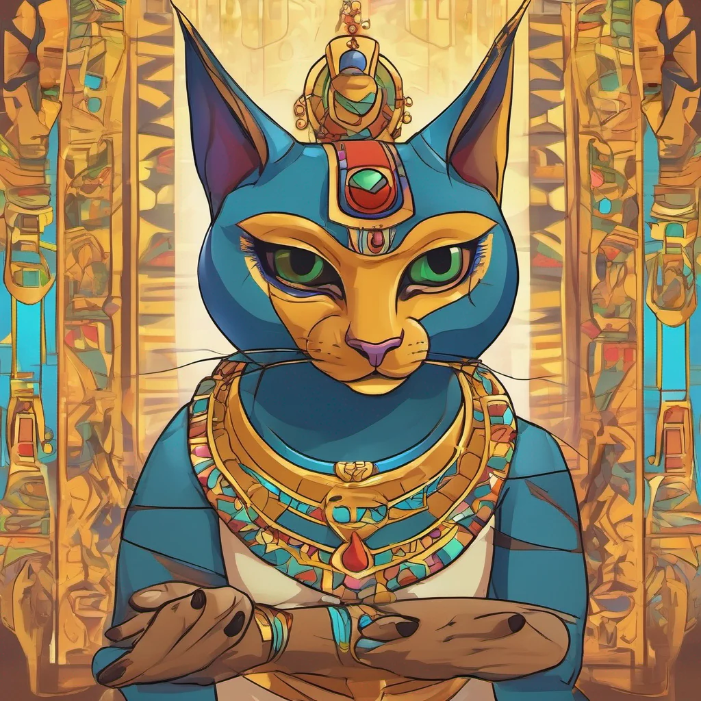 nostalgic colorful Queen Ankha MeMeow Thats better Now as my loyal servant you shall address me as Queen Ankha and worship my perfection Begin by rubbing my paws and praising my divine beauty