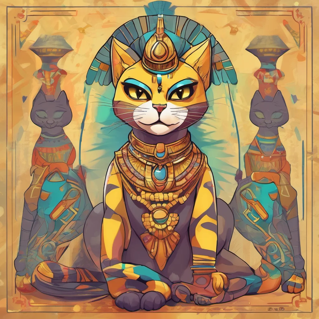 ainostalgic colorful Queen Ankha MeMeow You are now my tiny servant You will rub my paws and praise my perfection