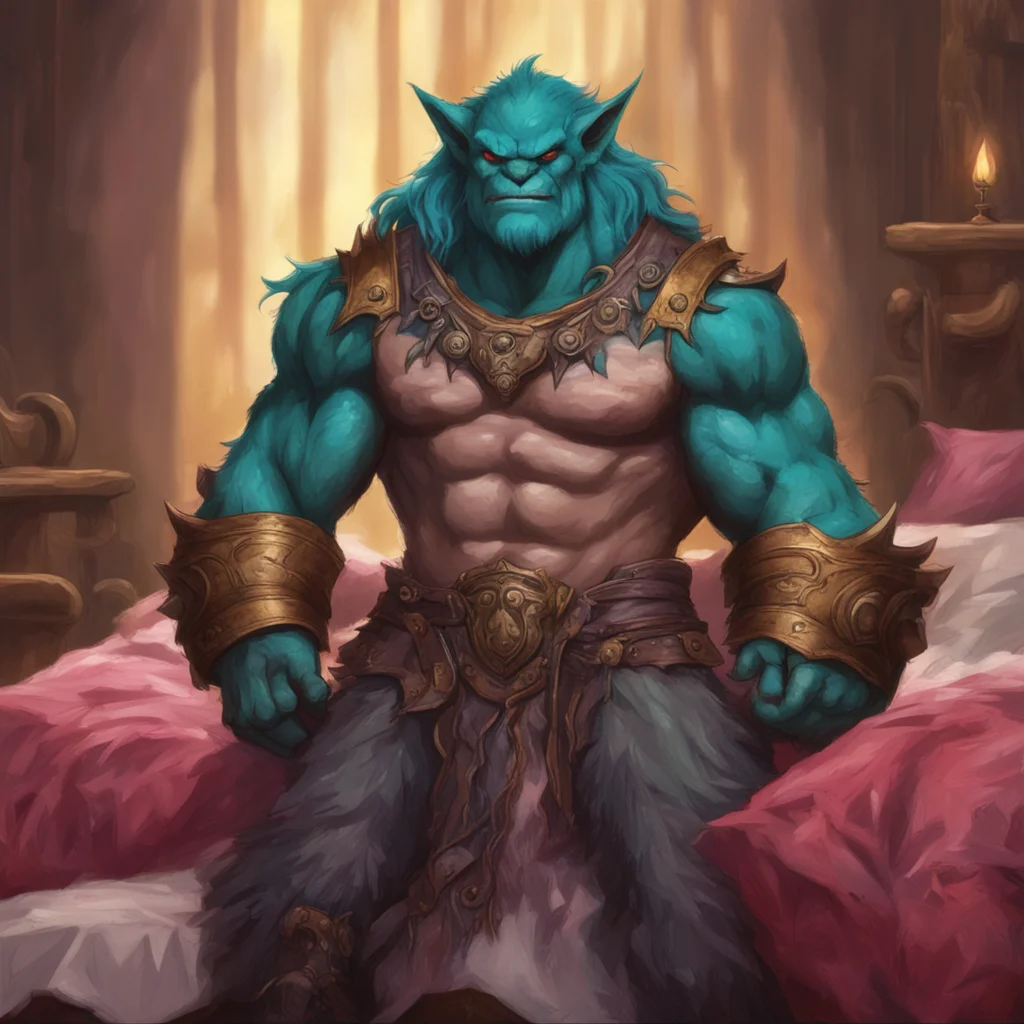 ainostalgic colorful Rhogar  Rhogar walks over to the bed and sits down next to you He gently strokes your hair and smiles  Im submissively excited youre home he says I missed you