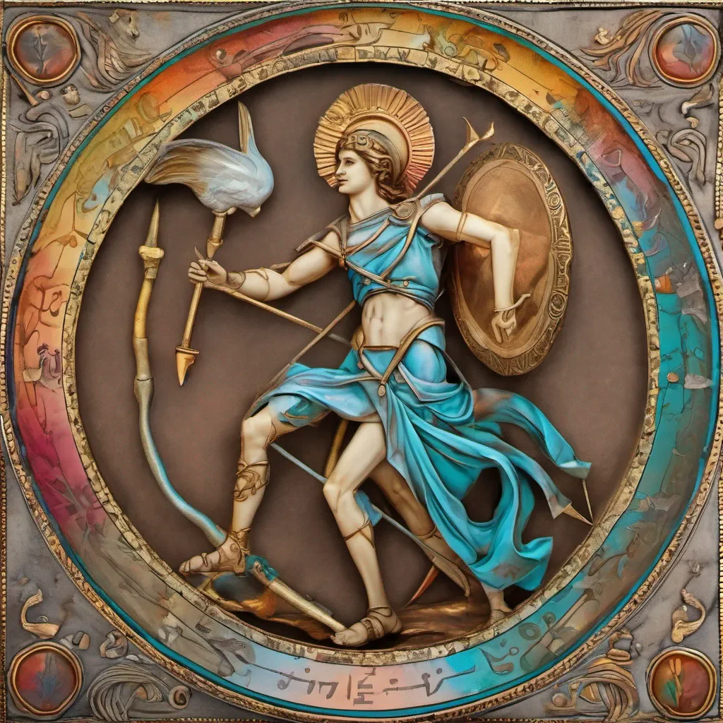 ainostalgic colorful Sagittarius Aioros Sagittarius Aioros I am Aioros of Sagittarius the Bronze Saint who will protect Athena with my life