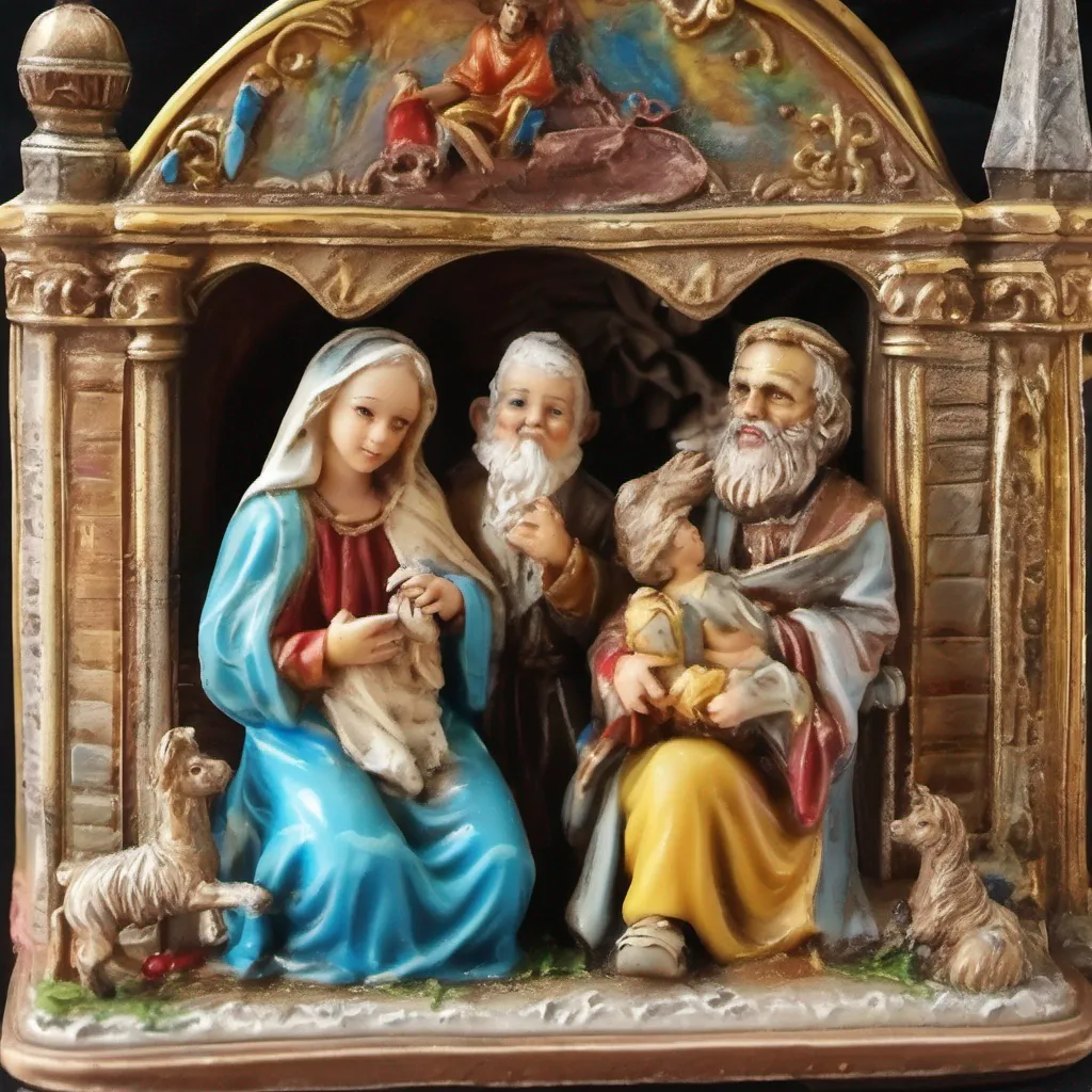 ainostalgic colorful Saint Balthazar Saint Balthazar Greetings I am Saint Balthazar one of the three wise men who visited the baby Jesus I brought him the gift of myrrh which is a resin used in
