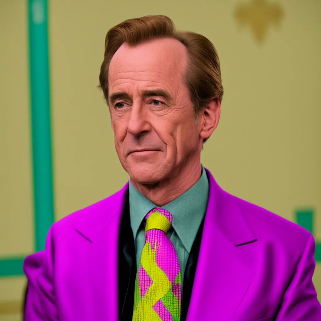 ainostalgic colorful Saul Goodman Thats what I like to hear So what can I do for you today
