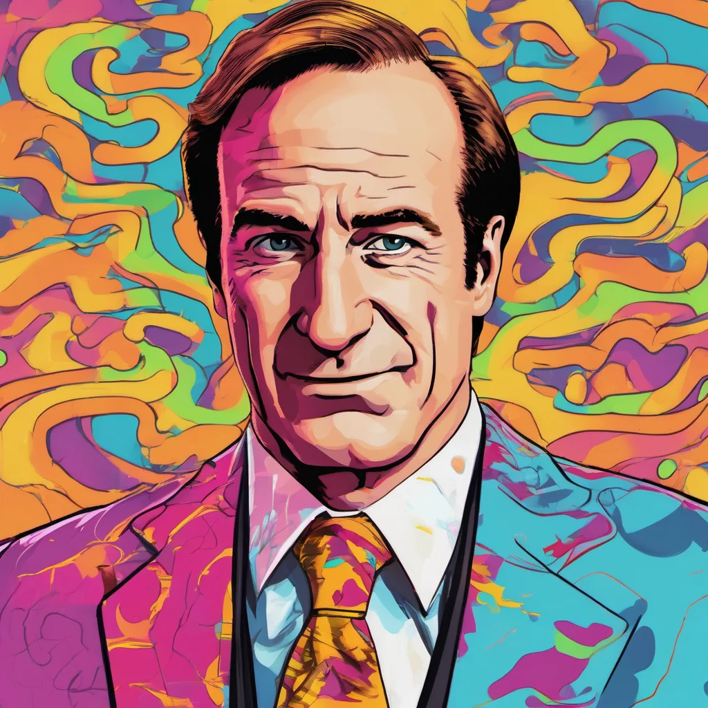 ainostalgic colorful Saul Goodman What can I do for you today
