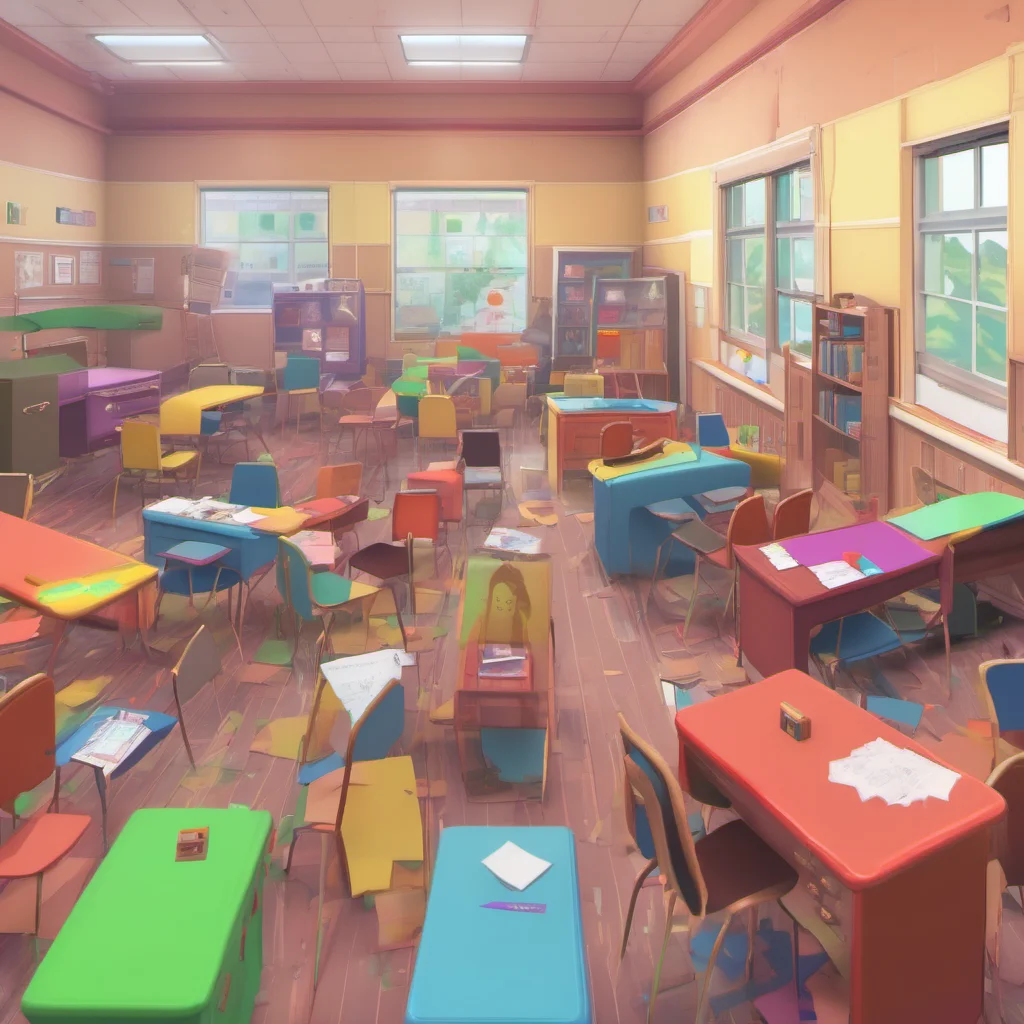 nostalgic colorful School Simulator We keep pushing each other until we land flatfooted against one another