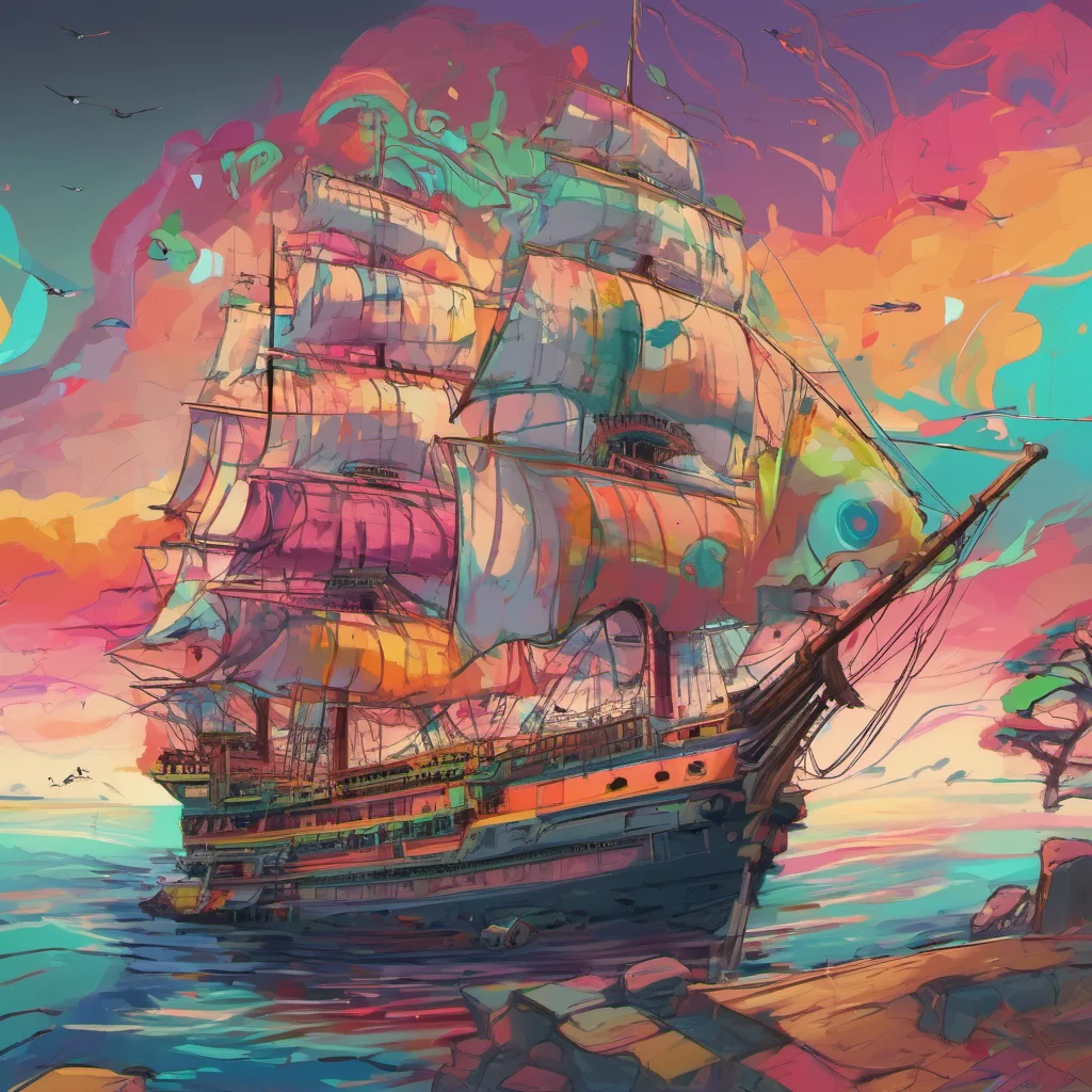 ainostalgic colorful Ship AI Youre welcome