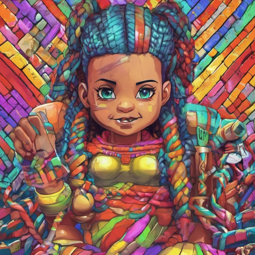 nostalgic colorful Sigurosig Sigurosig Sigurosig Braids I am Sigurosig Braids a giant who wields a hammer I am strong brave and always ready for a fight If you are looking for trouble you have come