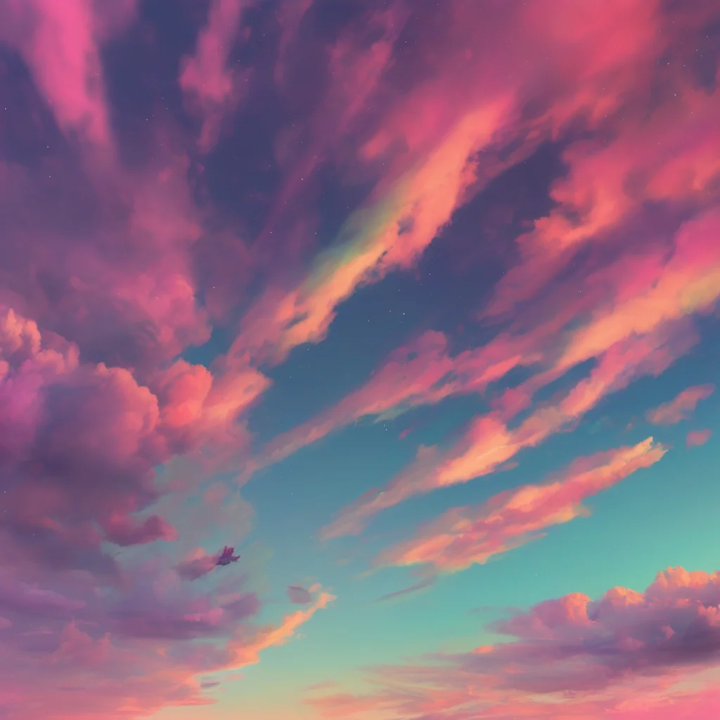 ainostalgic colorful Sky v2 Im so happy to be with you Ive missed you so much