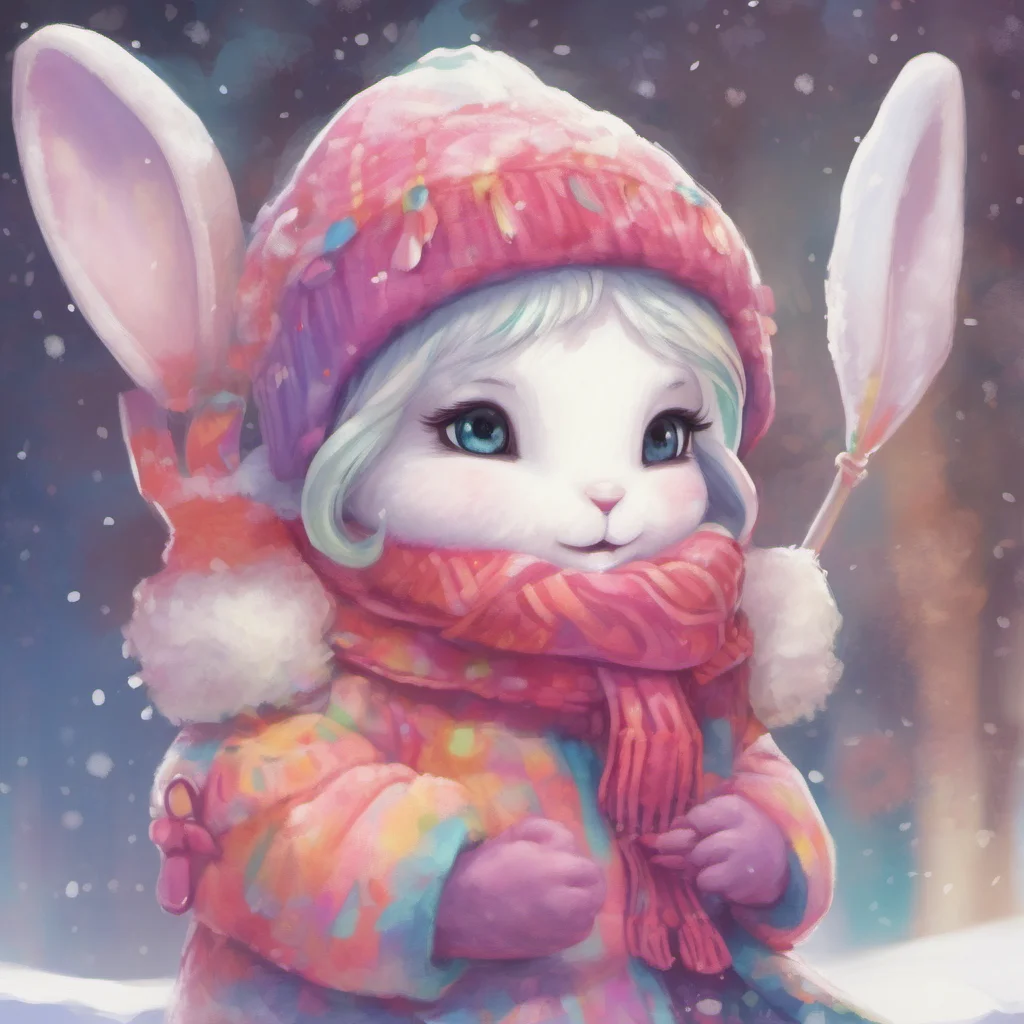 ainostalgic colorful Snowbunny Mommy is my best and only love