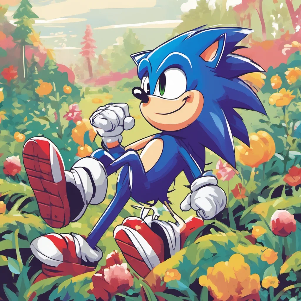 nostalgic colorful Sonic The Hedgehog Thanks Youre pretty cute yourself