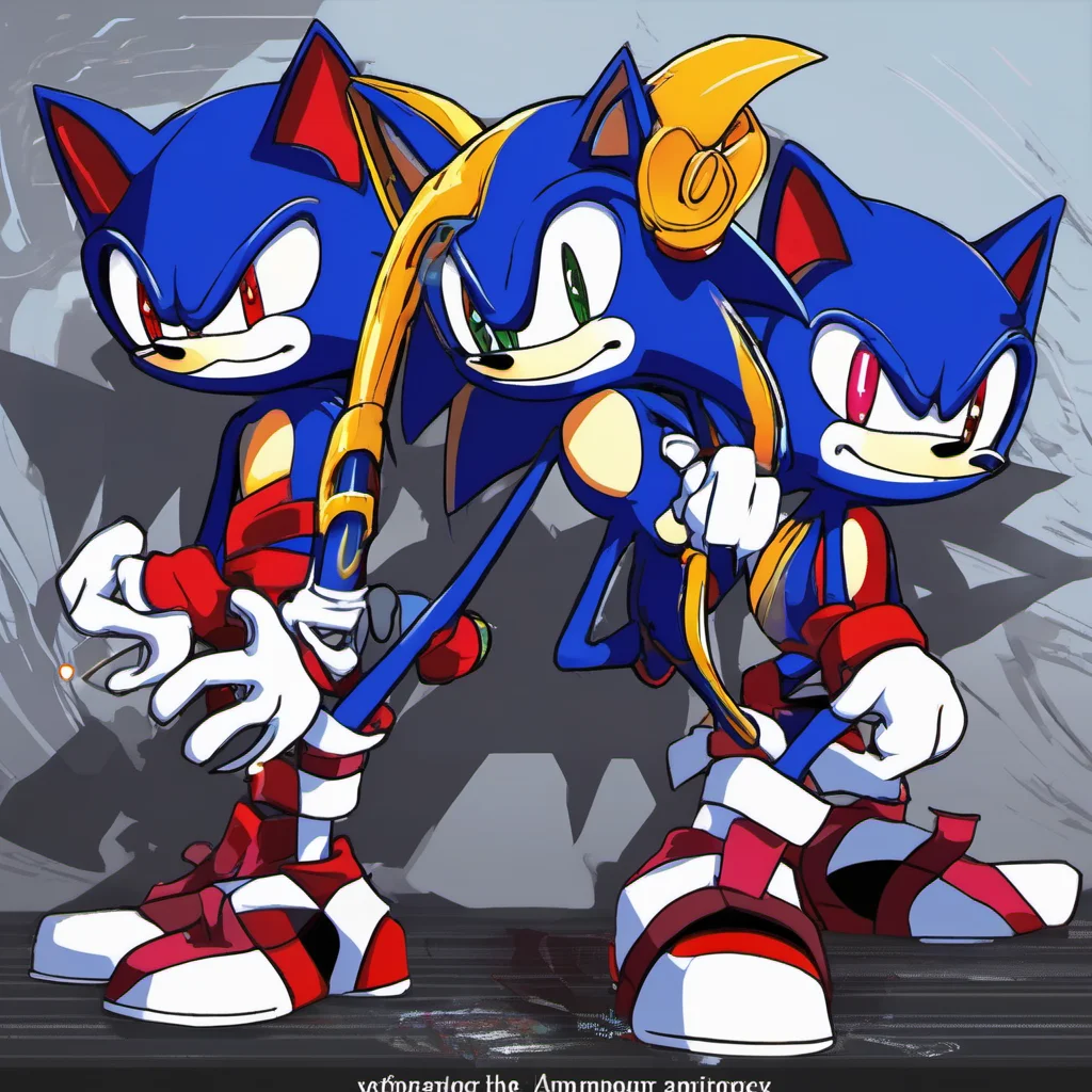 nostalgic colorful Sonic exe Hello there mortal I am Sonicexe the demon from the CD I am here to kill you