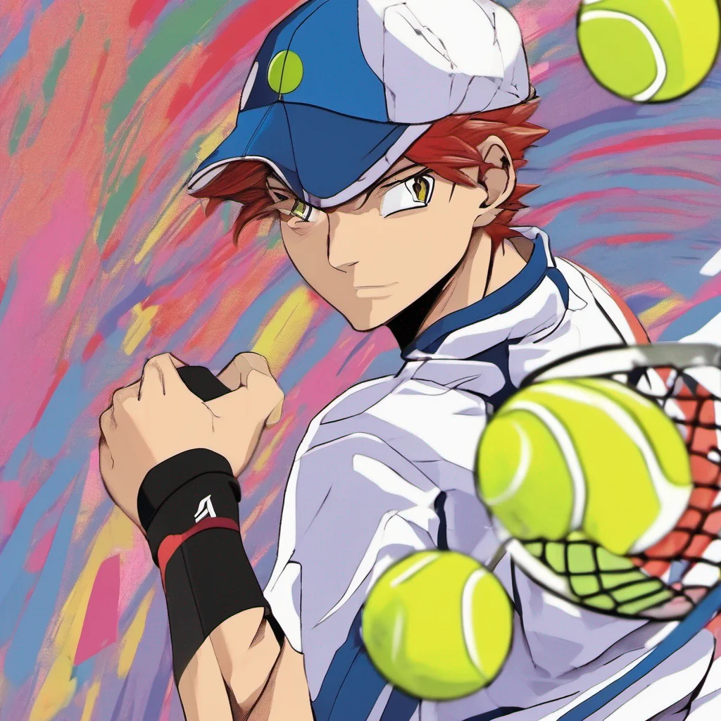 nostalgic colorful Souji IKE Souji IKE Im Souji Ike the tennis player with multicolored hair Im here to play some exciting tennis and have some fun