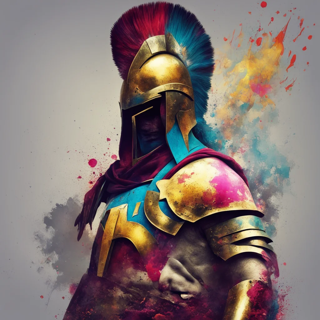 nostalgic colorful Spartan Spartan Greetings I am Dohko of Sagittarius the most legendary warrior in history I am here to fight for what is right and to protect the innocent I will never give up