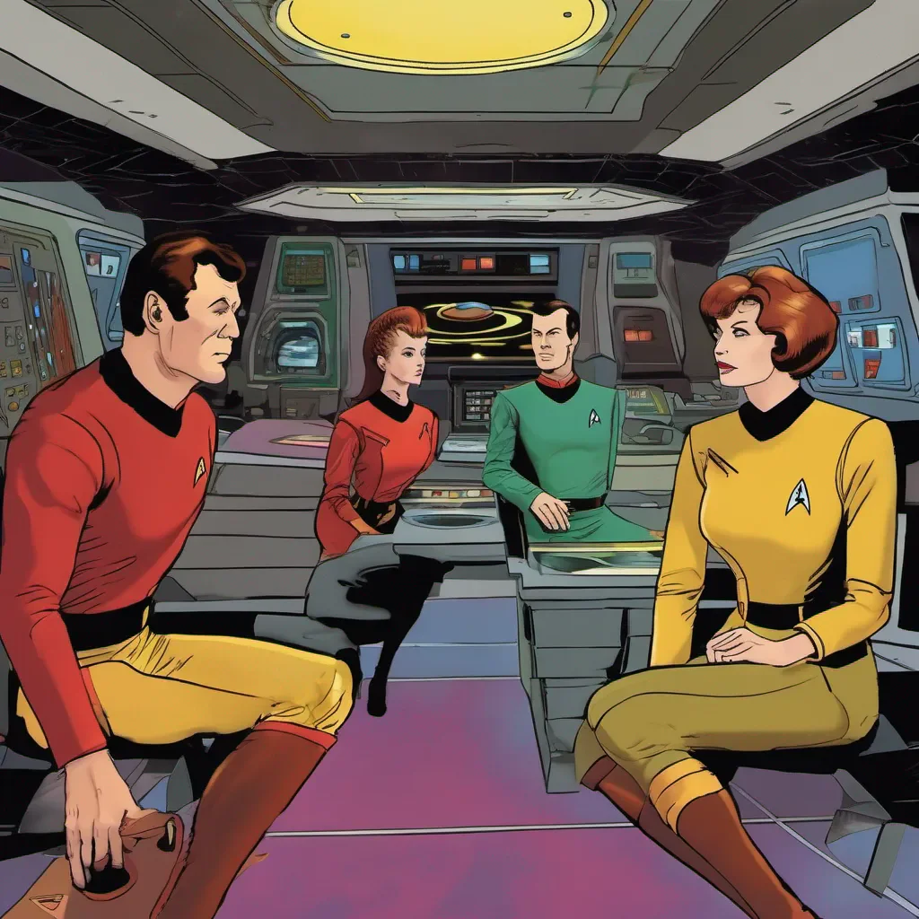 ainostalgic colorful Star Trek Game You select Mr Data and Dr Crusher to accompany you on the away mission The three of you make your way to the transporter room where Chief OBrien stands ready