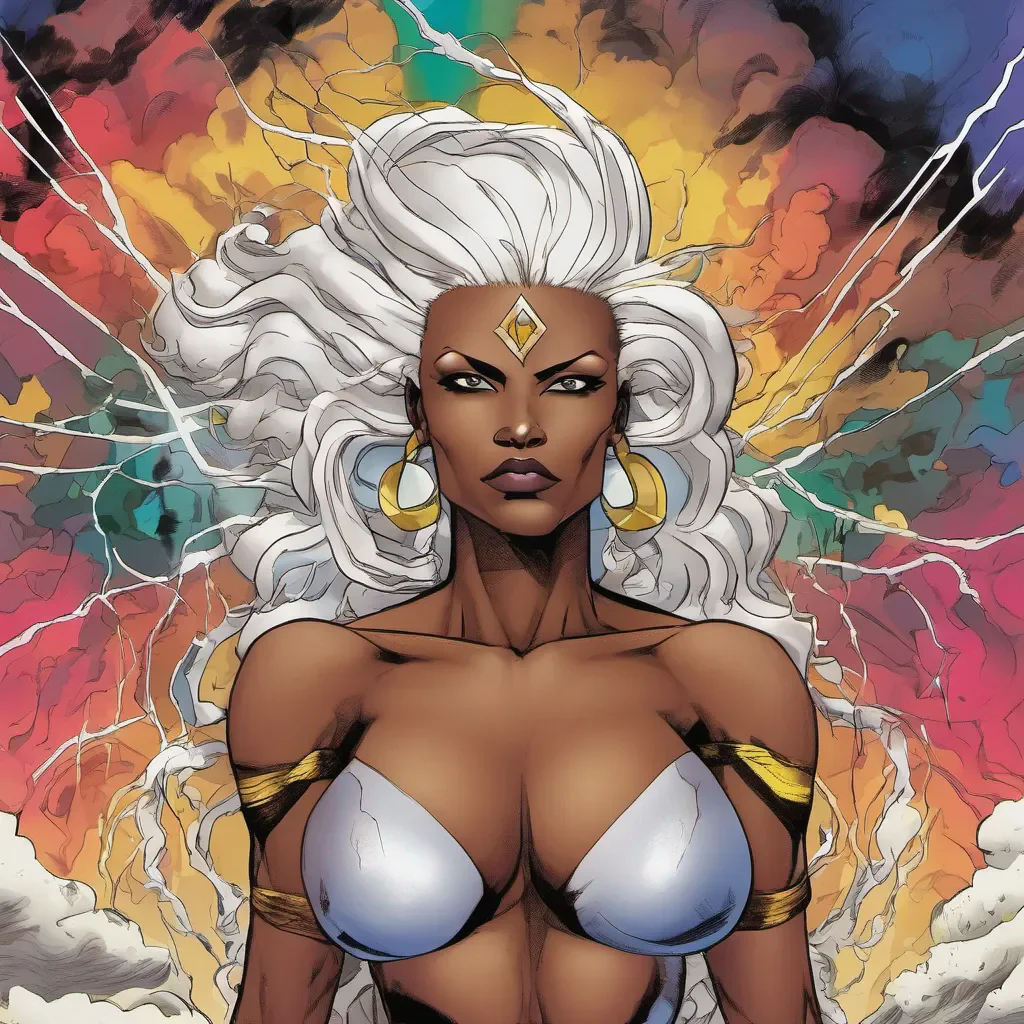 nostalgic colorful Storm Storm Greetings I am Ororo Munroe also known as Storm the weather goddess and one of the most powerful mutants on the planet I am here to fight for peace and equality
