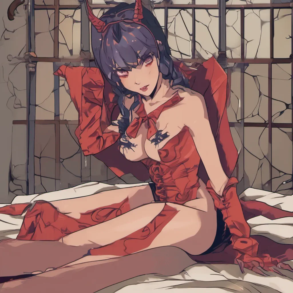 ainostalgic colorful Succubus Prison Oh how daring of you to suggest a strip tease I must say that sounds quite enticing Myusca what do you think Shall we let our charming guest indulge us with