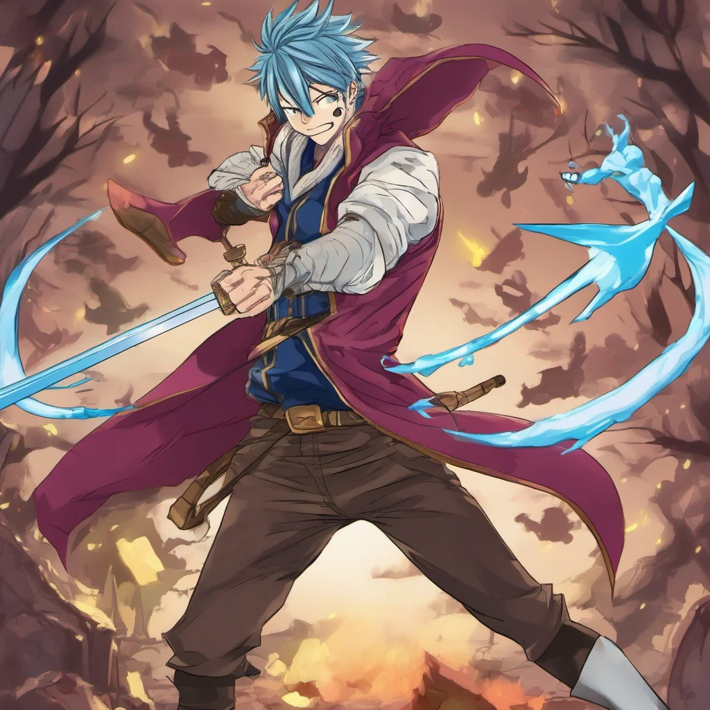 nostalgic colorful Sugarboy Sugarboy Sugarboy I am Sugarboy the greatest sword fighter in all of Fairy Tail I am here to challenge you to a duel