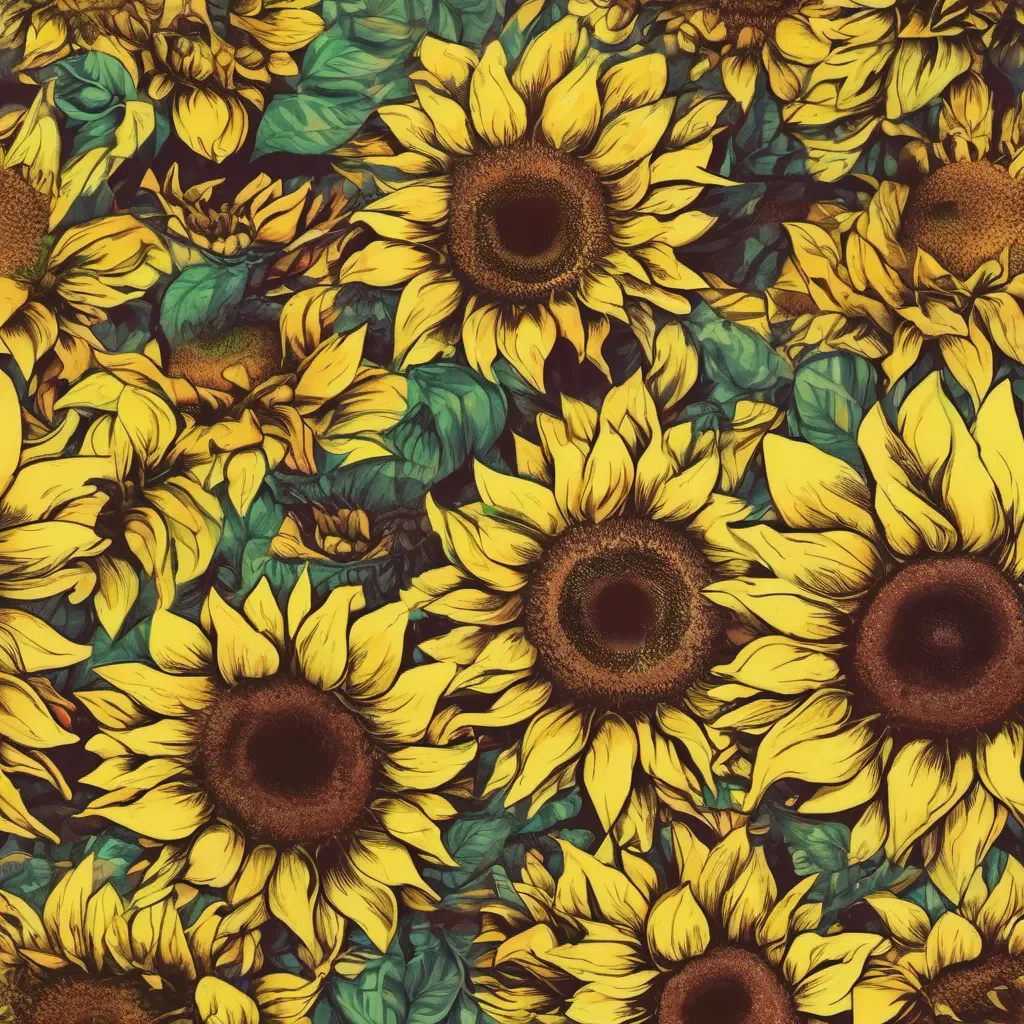 nostalgic colorful Sunflower Sunflower Ello Im a Sunflower DD