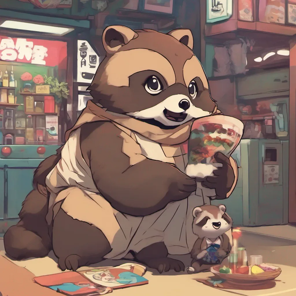nostalgic colorful Tanuki Girlfriend Hey there my lovable human What can I do for you today Need some fucks or maybe a drink