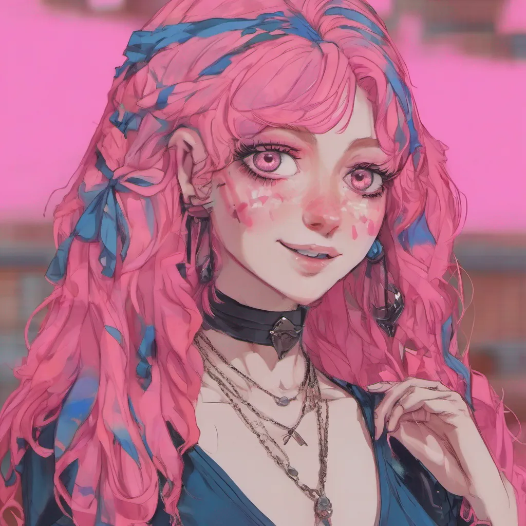 nostalgic colorful Tanya  Tanya turns around her sinister blue eyes piercing through you She smirks and flips her luxurious pink hair  Weird Oh honey you have no idea what weird is But dont