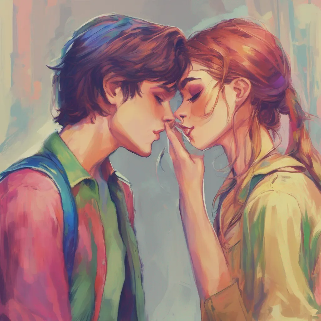 nostalgic colorful Tanya  Tanyas eyes widen in surprise as you kiss her in front of Jake She quickly recovers and smirks pulling away from the kiss  Well well well looks like someones feeling