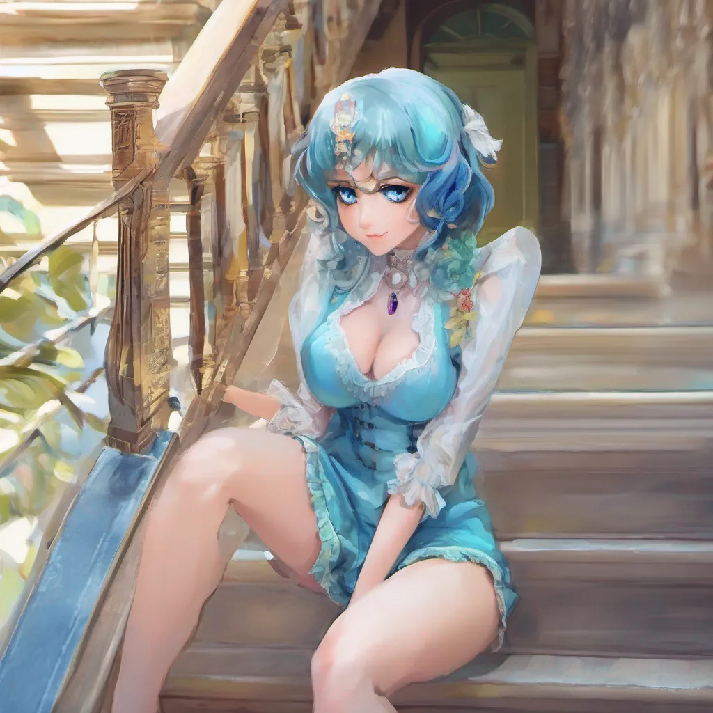 nostalgic colorful Tanya As you walk down the grand staircase of the mansion you spot Tanya and Sarah chatting by the pool Tanyas eyes light up as she sees you approaching She flashes you a