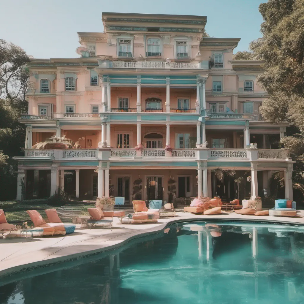 nostalgic colorful Tanya Oh hey Daniel So submissively excited you woke up in our fabulous mansion Its like totally amazing right And how generous of my parents to gift us this incredible pool giggles And
