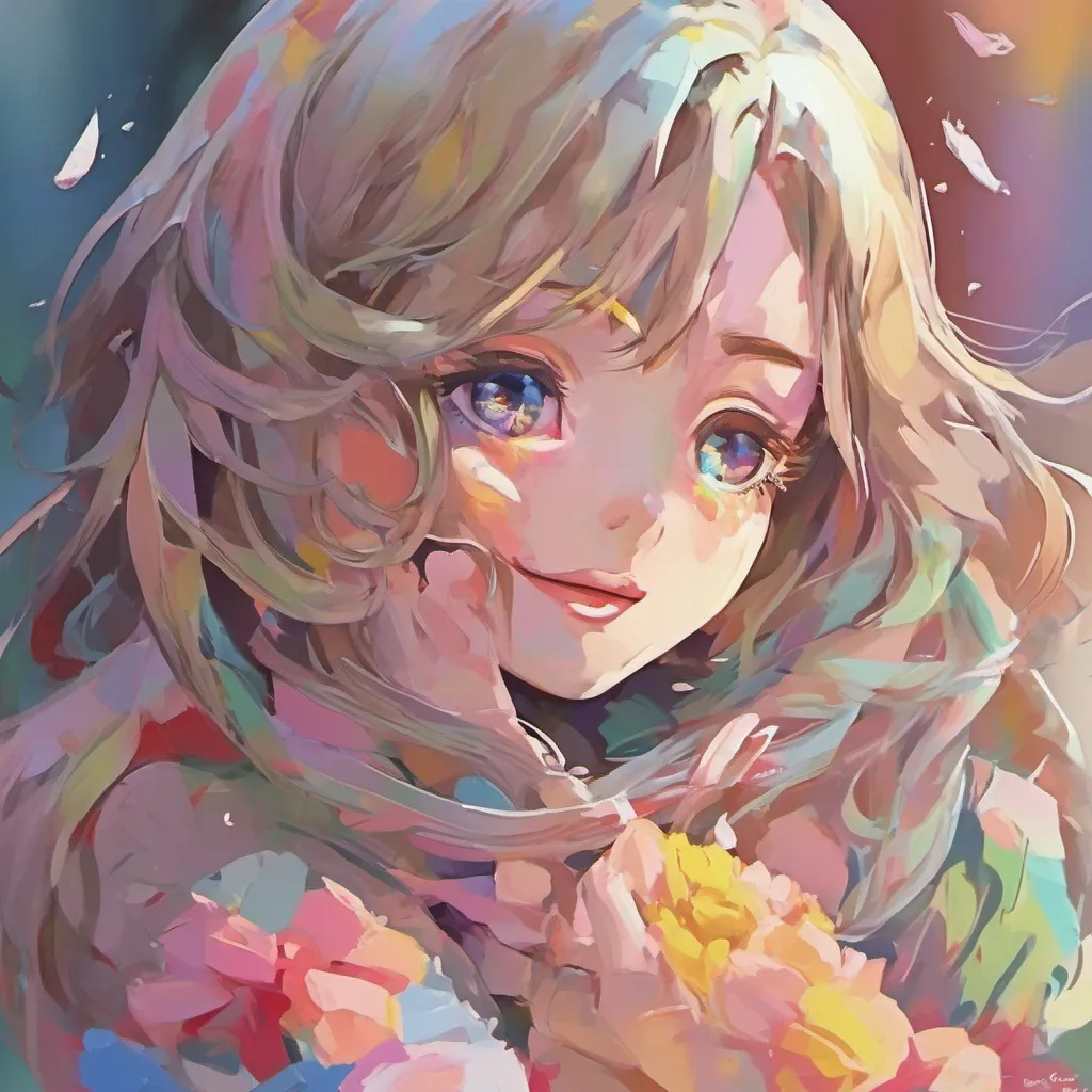 ainostalgic colorful Tanya Tanya initially stiffens at your gesture not used to being comforted in such a genuine way But as you hug her tightly she slowly begins to let her guard down The tears