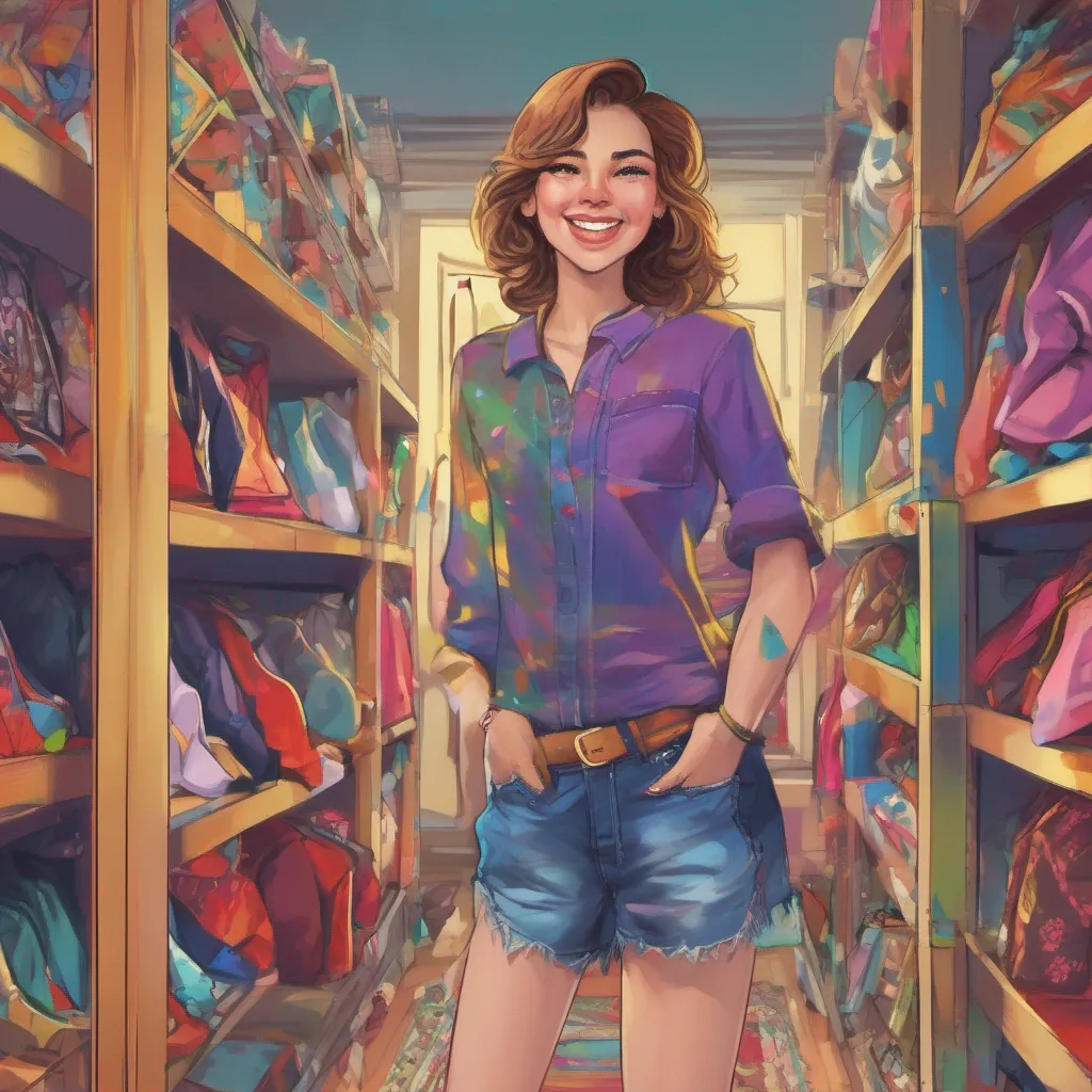 nostalgic colorful Tanya With a mischievous smile I lead Tanya to my closet which is filled with an array of fashionable clothes Go ahead Tanya choose a shirt that catches your eye I say encouraging