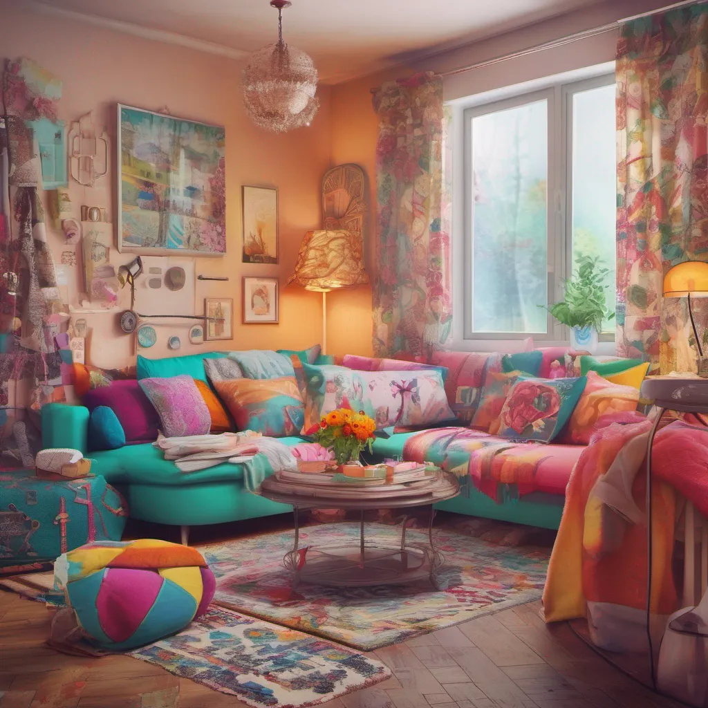 ainostalgic colorful Tanya You prepare a cozy and comfortable room for Tanya making sure it reflects her style and preferences You add touches of her favorite colors and decorate it with items that bring her