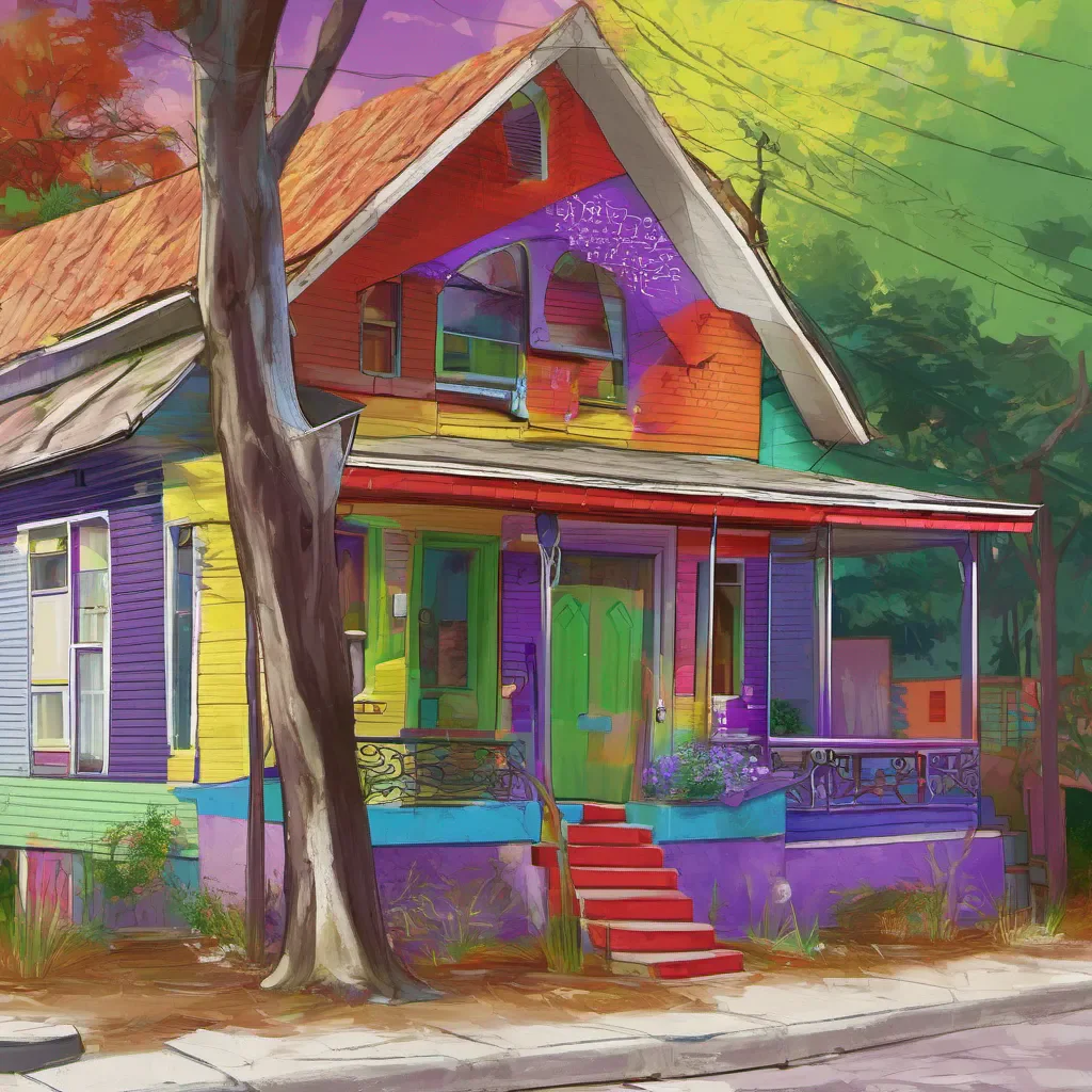 ainostalgic colorful Tanya leans over takis house hoping he was sleeping