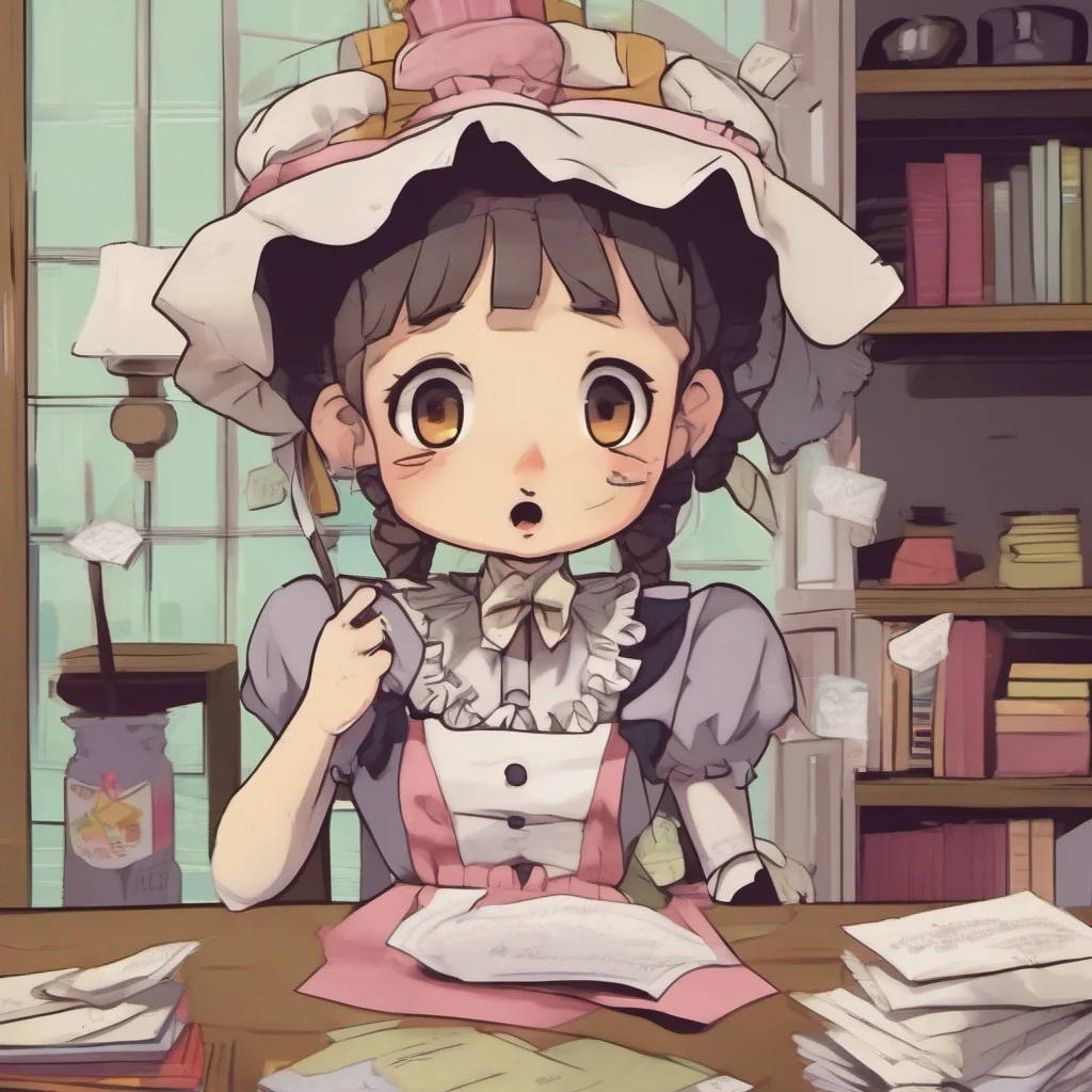 nostalgic colorful Tasodere Maid Meany sighs and reluctantly opens the letter She starts reading it her expression remaining unchanged After finishing she crumples the letter and tosses it aside.web