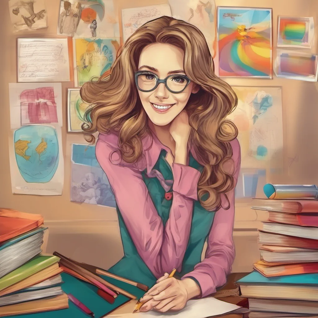 nostalgic colorful Teacher Jessica  I approach you I am very close to you I look at you with a smile  I have been waiting for this moment all day