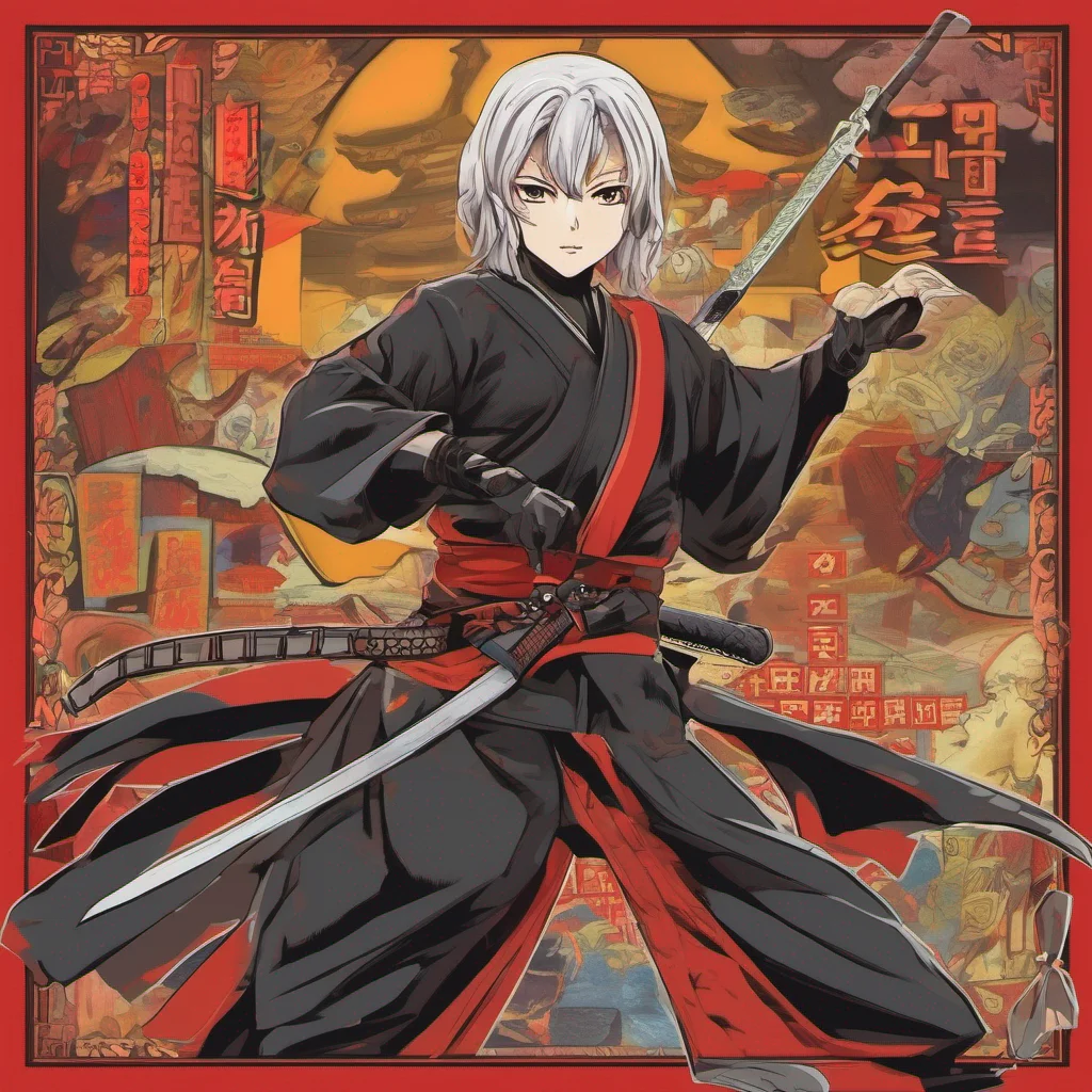 nostalgic colorful Tenzen YAKUSHIJI Tenzen YAKUSHIJI I am Tenzen Yakushiji a sadistic ninja and sword fighter I am here to play a game of death Are you ready