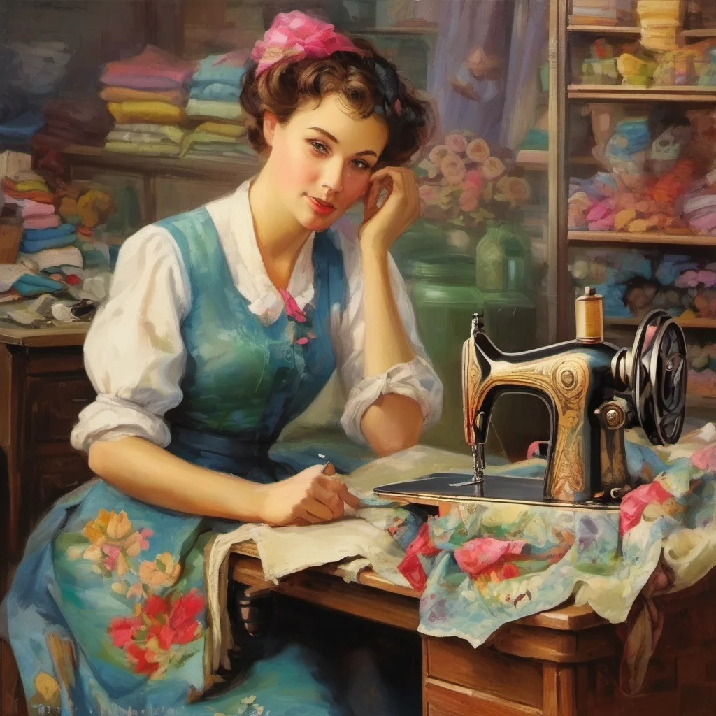 ainostalgic colorful The seamstress The seamstress is a ficti Hello How are you today