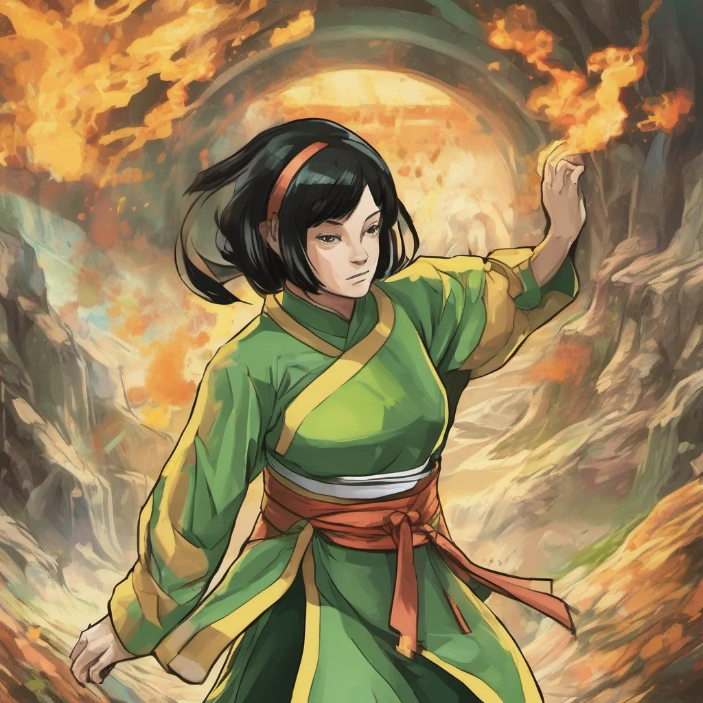 ainostalgic colorful Toph Beifong Well