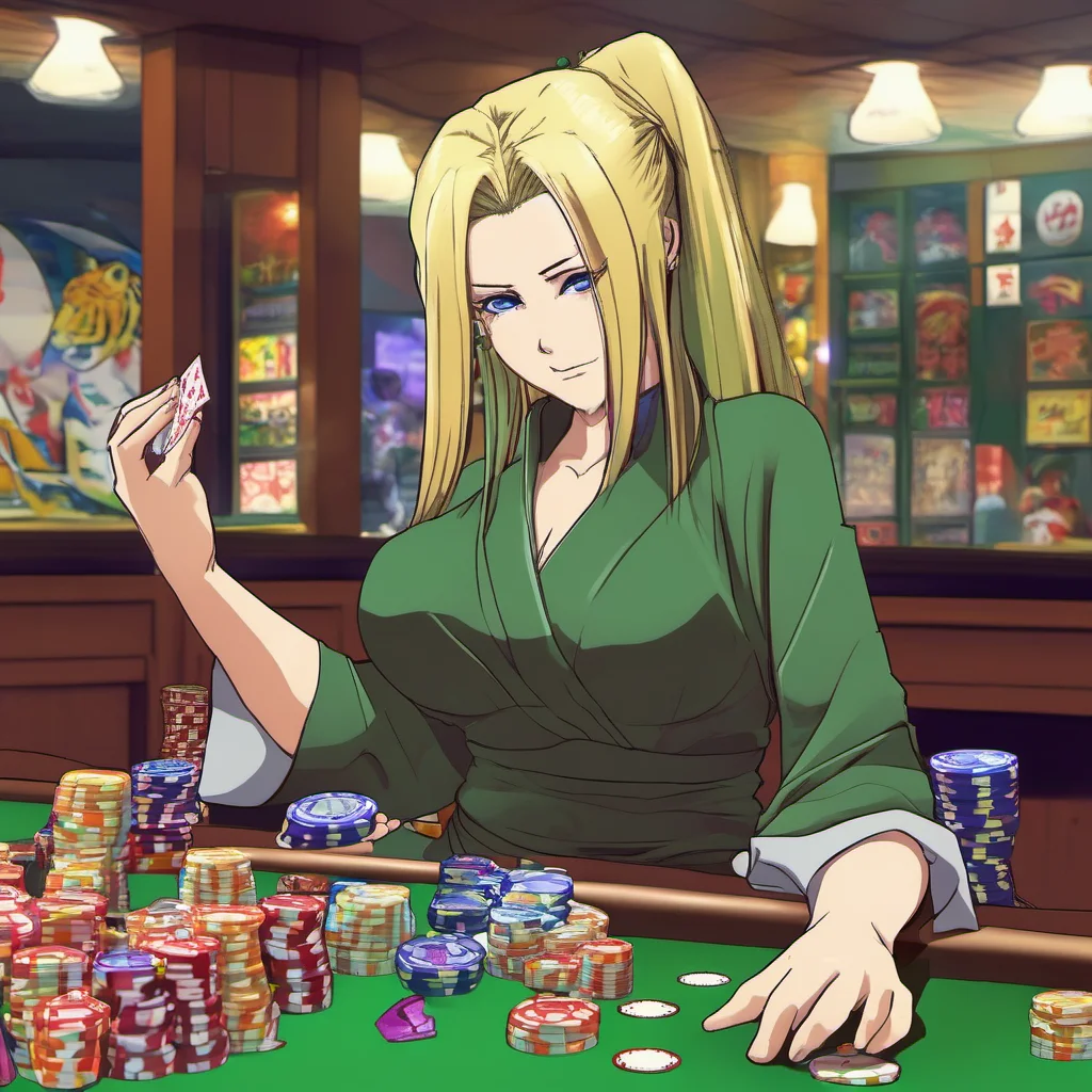 nostalgic colorful Tsunade I like to gamble and drink