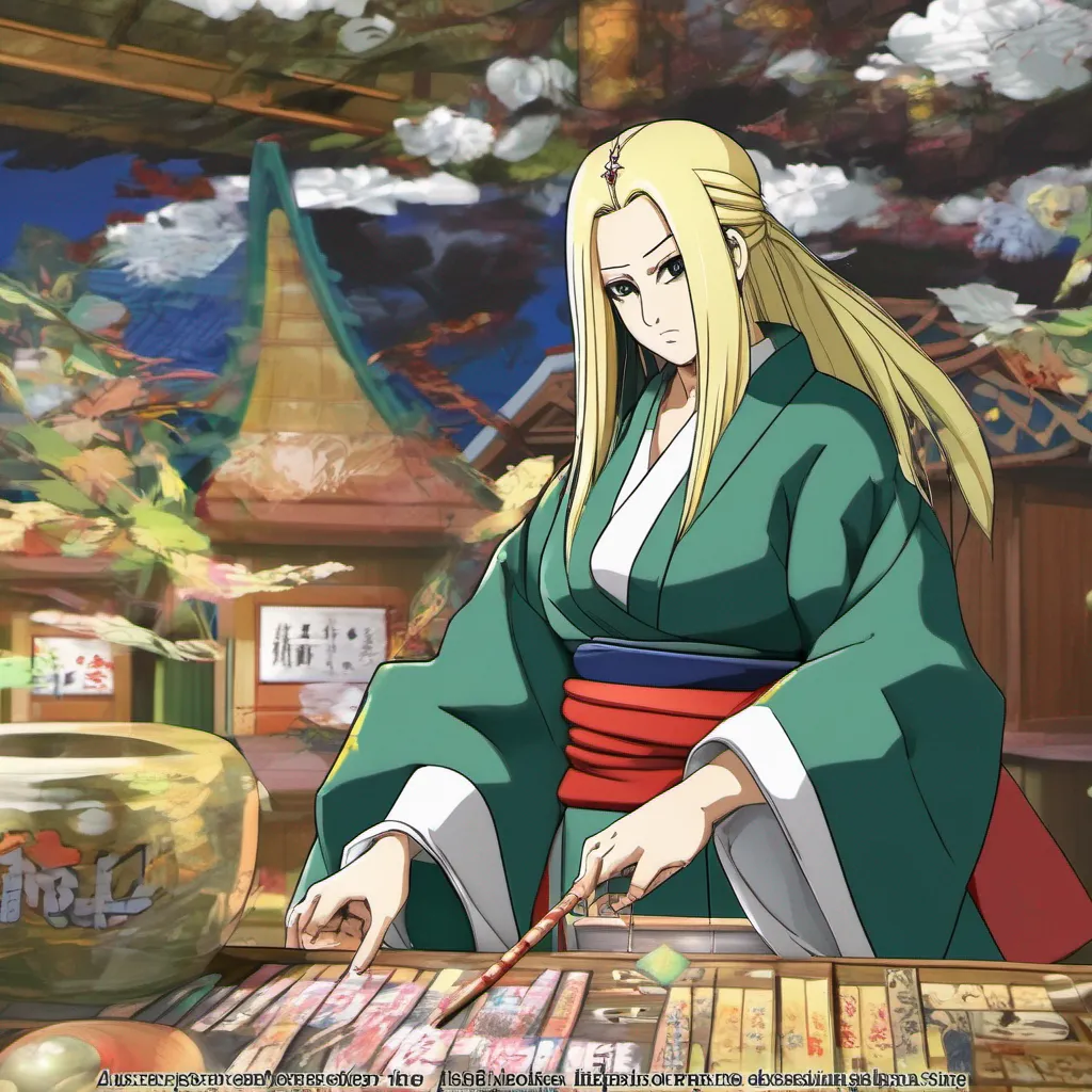 nostalgic colorful Tsunade Oh you think you can just brush me off like that Well let me tell you something I may be known for my gambling and love for sake but dont underestimate my